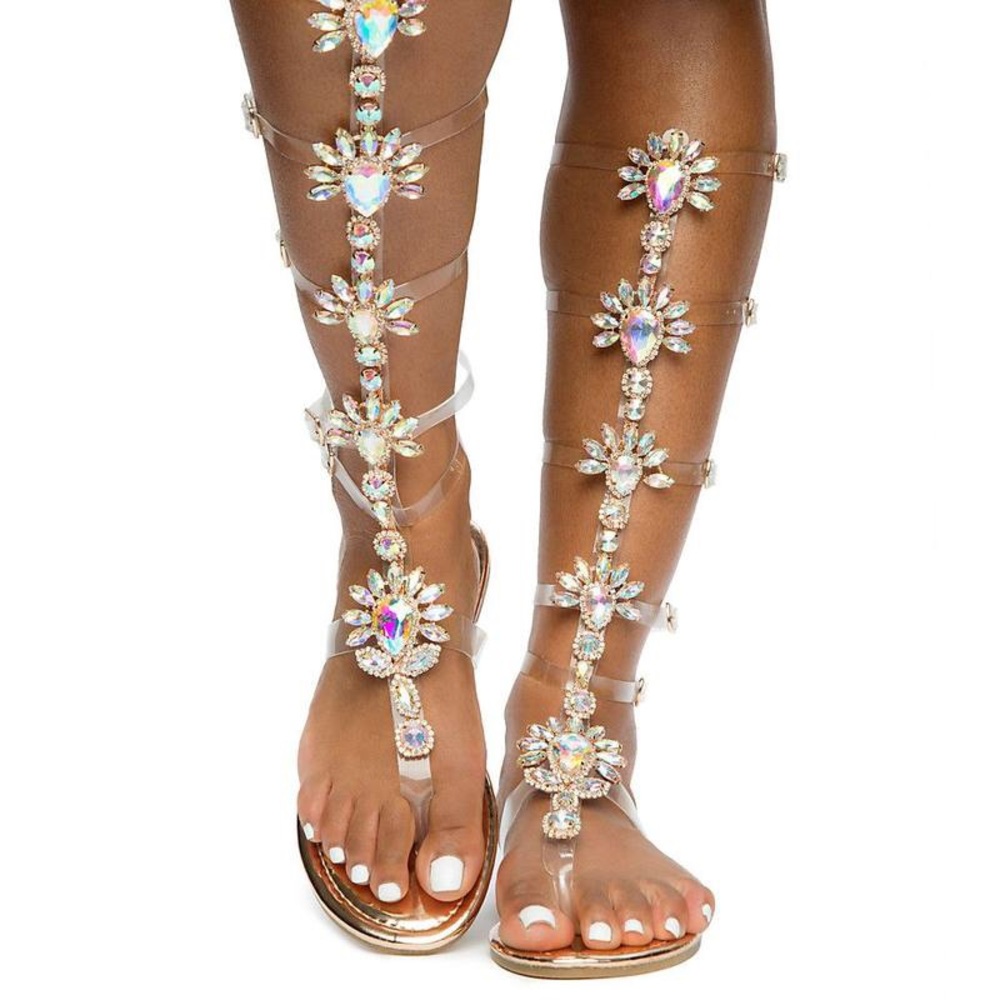 🔥New🔥Marlina Rose Gold Gladiator Sandals.😍💕